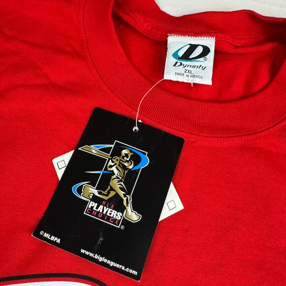 Vintage Barry Larkin Cincinnati Reds 90s T-Shirt - Picture 4 of 6